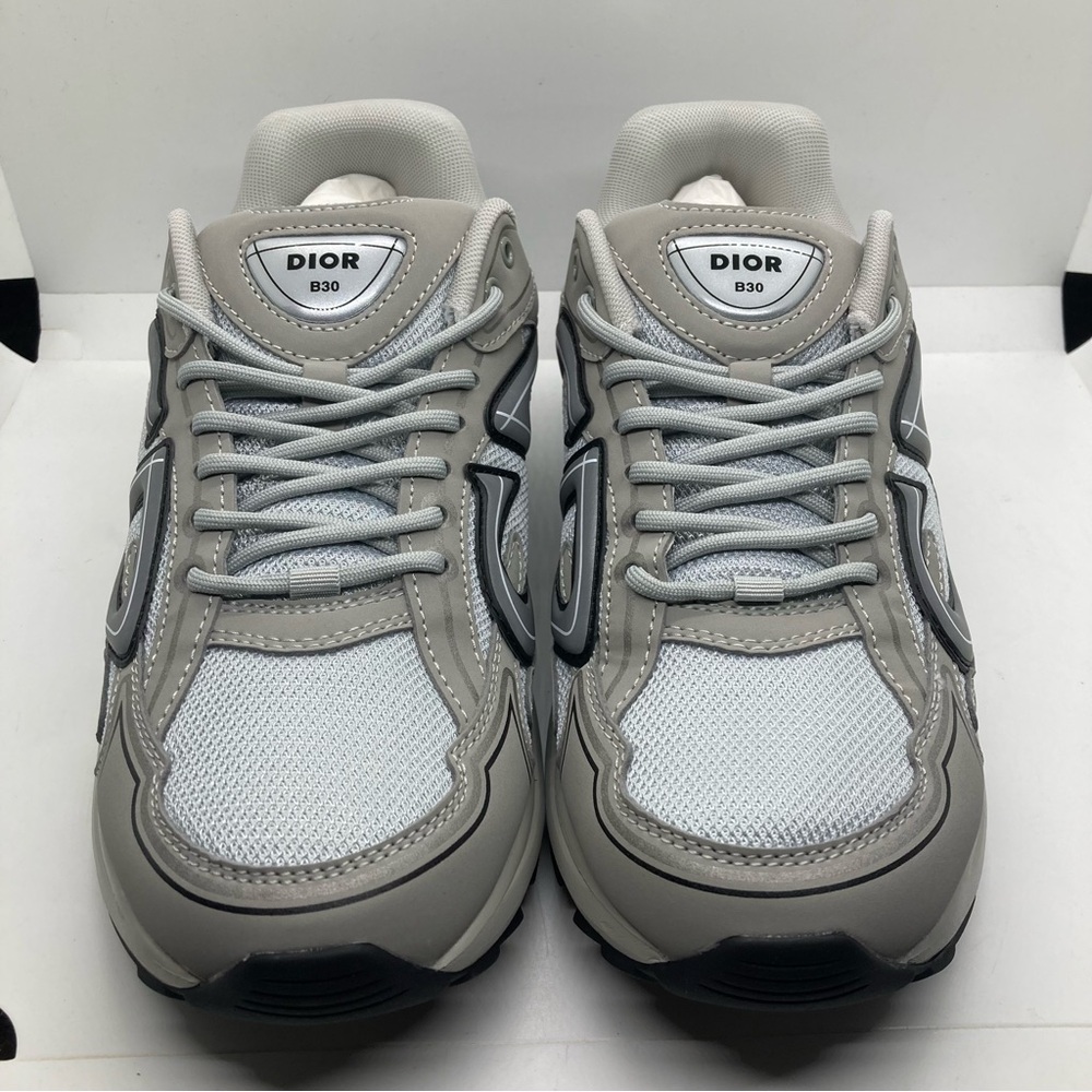Dior B30 Gray Mens 43 US 9.5 Athletic Shoes Sneakers - Picture 2 of 10